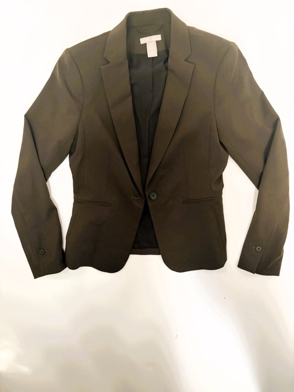 H&M Olive Khaki Tailored Blazer – XS – Never Worn